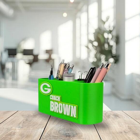 Personalized Green Bay Packers Desk Organizer, Custom Packers Gifts - Picture 9 of 10